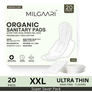 Organic Ultra Thin 100% Pure Cotton Pads 20XXL