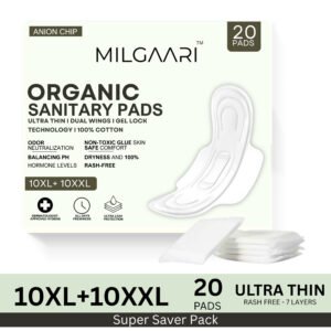Organic Ultra Thin 100% Cotton Pads 10XL+10XXL