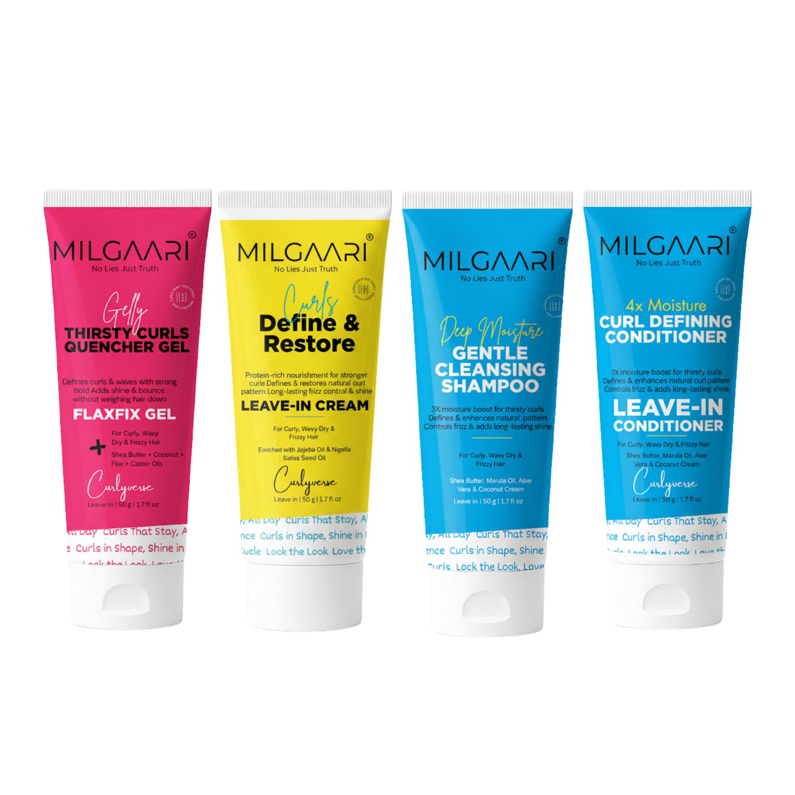 Curlyverse Define & Shine 4 Steps Curl Define Kit